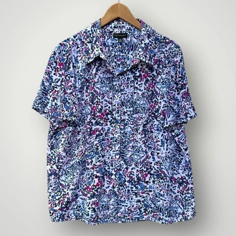 🎉5 for $45 🎉Investments Top Blouse Shirt Size XL